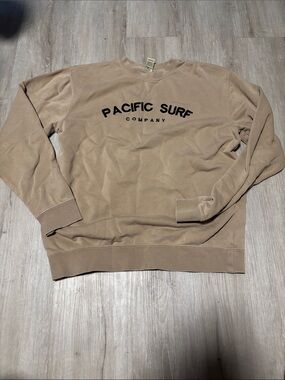 Independent Trading Co.Pacific Surf Company Men’s Crewneck Sweatshirt - Sand Tan